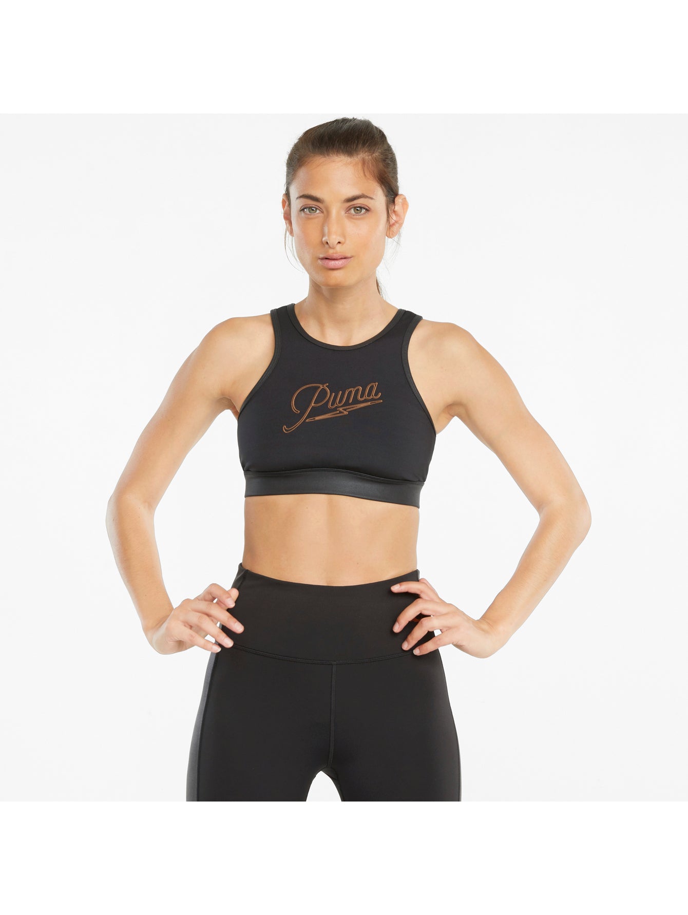 Tops Cortos Puma Top Deportivo Moto 521090 Para Mujer
