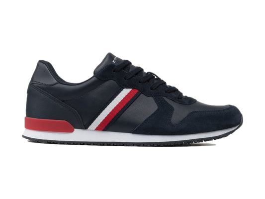 Tenis Tommy Hilfiger Iconic Leather Runner Para Hombre