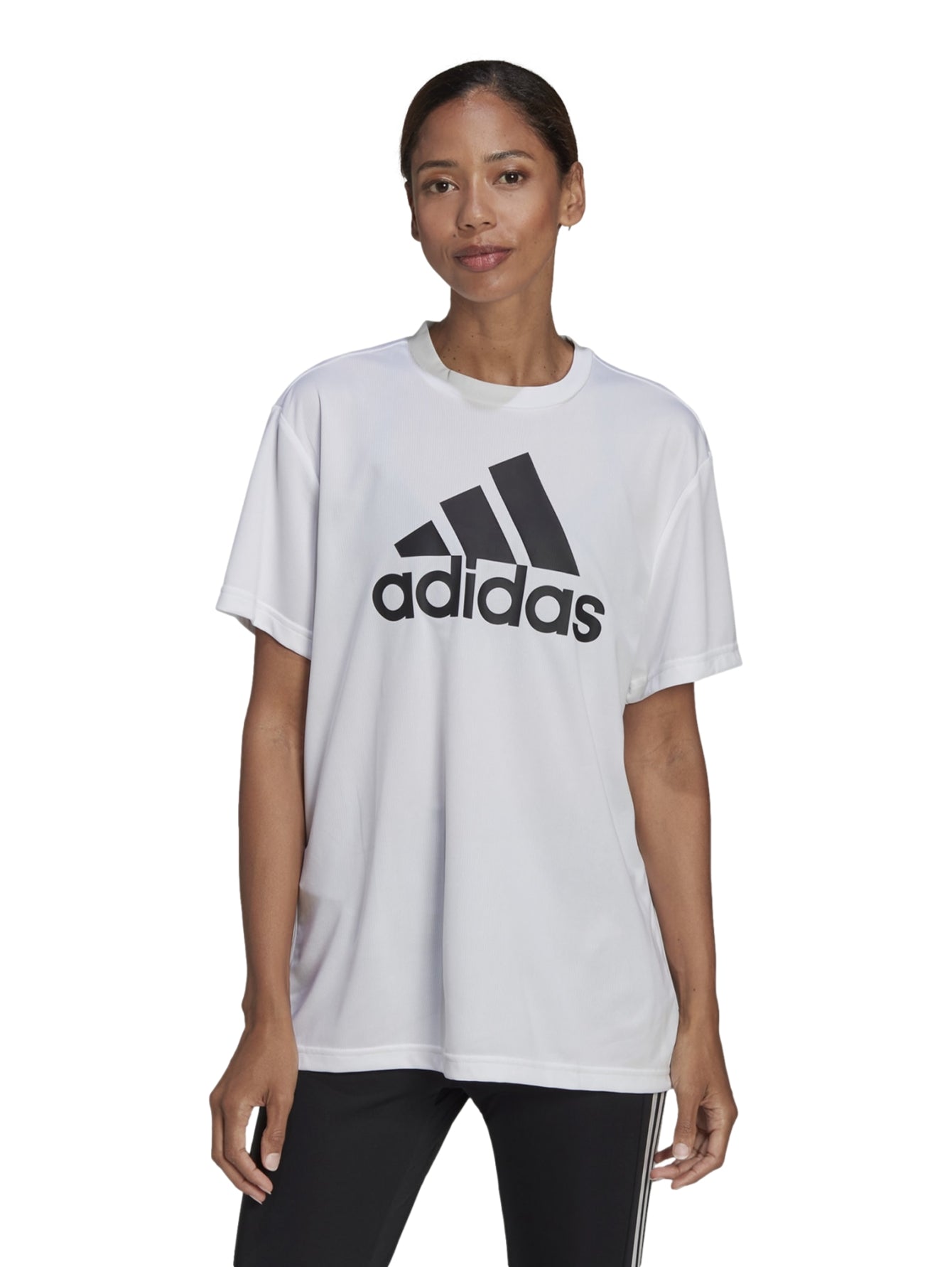 Tops Deportivos Camiseta Adidas Playera W Bl Boyf T He6741 Para Mujer