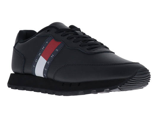 Tenis Tommy Hilfiger Jeans Leather Runner Ess Para Hombre