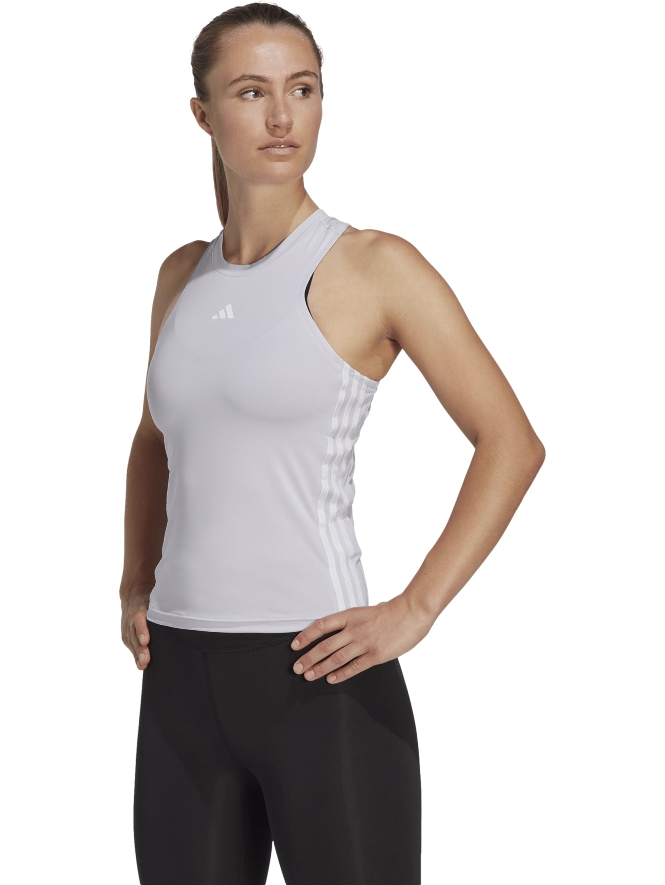 Tops Deportivos Camiseta Adidas Playera Tr Es 3S Tk Hr7816 Para Mujer