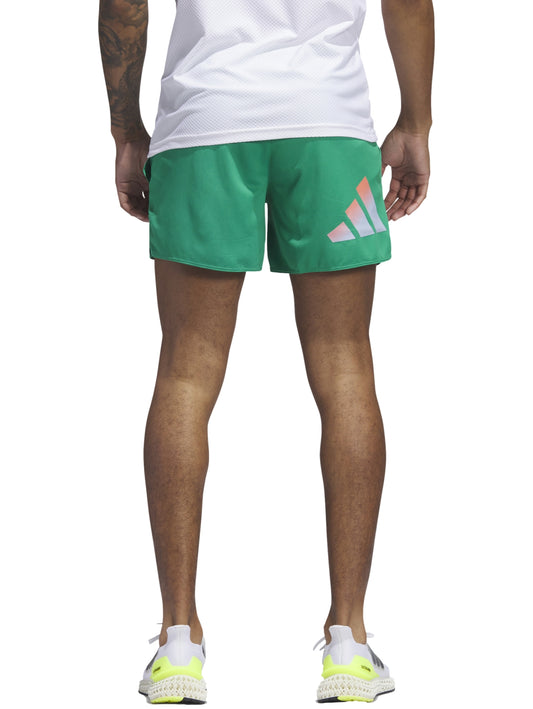 Short adidas Run Icons 3 Bar 5" Para Hombre