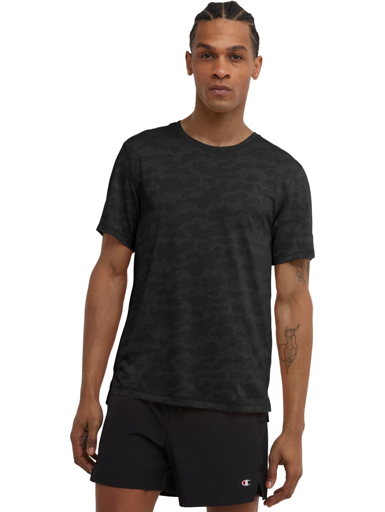 Tops Deportivos Champion Playera Camo Jacquard Mvp Tee T9737p Para Hombre