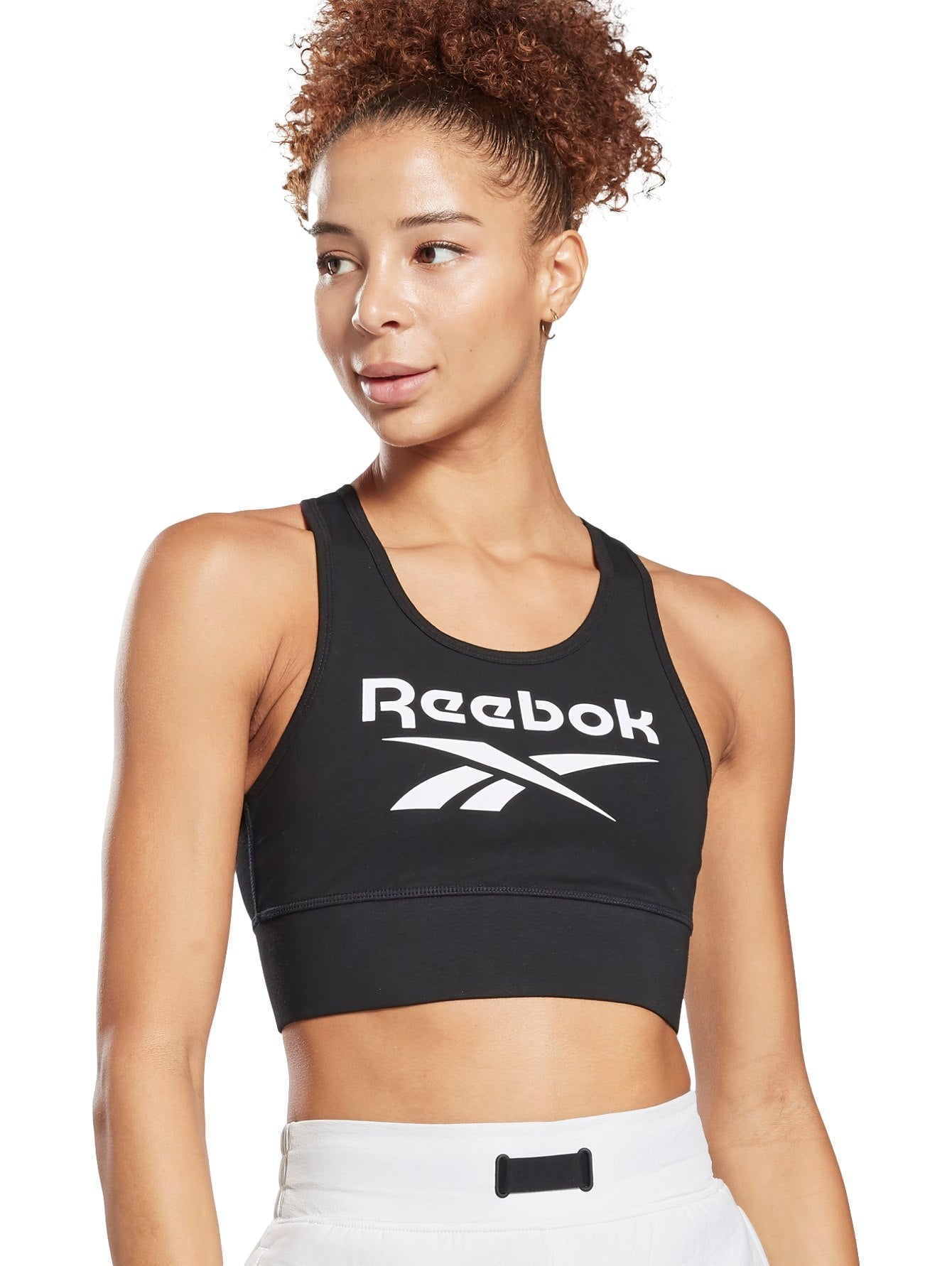 Tops Cortos Reebok Identity Big Logo Cotton Bralette 004669 Para Mujer