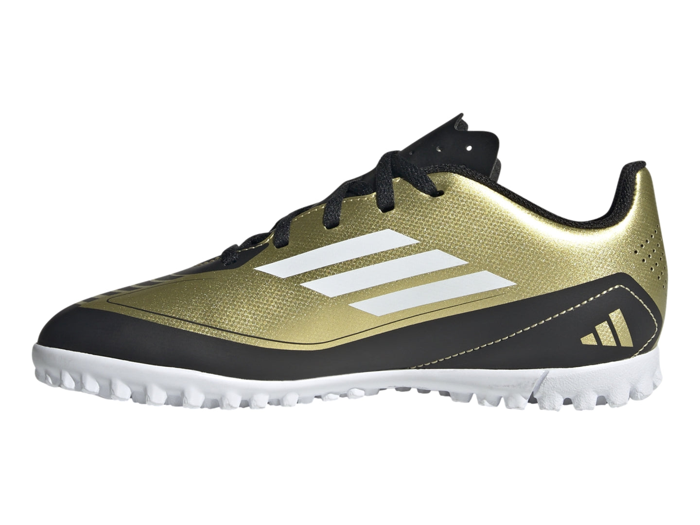 Tenis Adidas Taque F50 Club Messi Pasto Sint Tico Kids Oro Para Niño