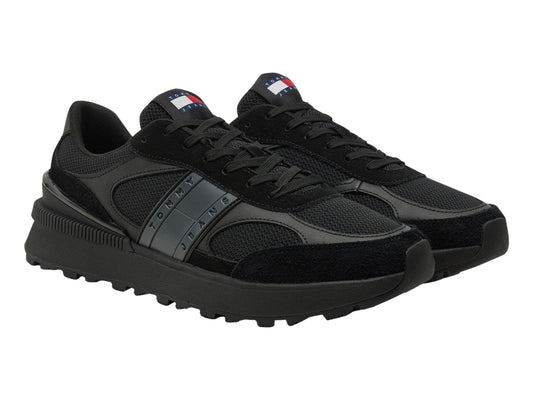 Tenis Tommy Hilfiger Technical Runner Negro para Hombre