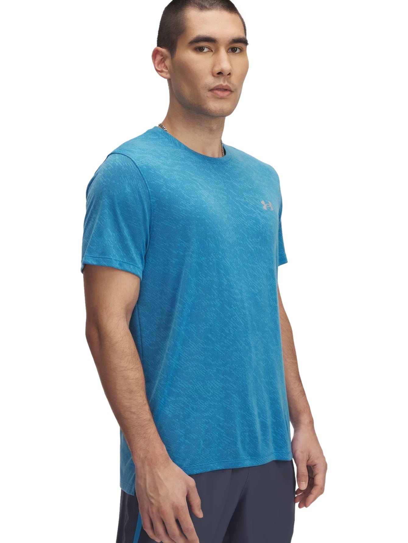 Tops Deportivos Under Armour Playera Launchn Camo Shortsleeve Azul 386681 Para Hombre