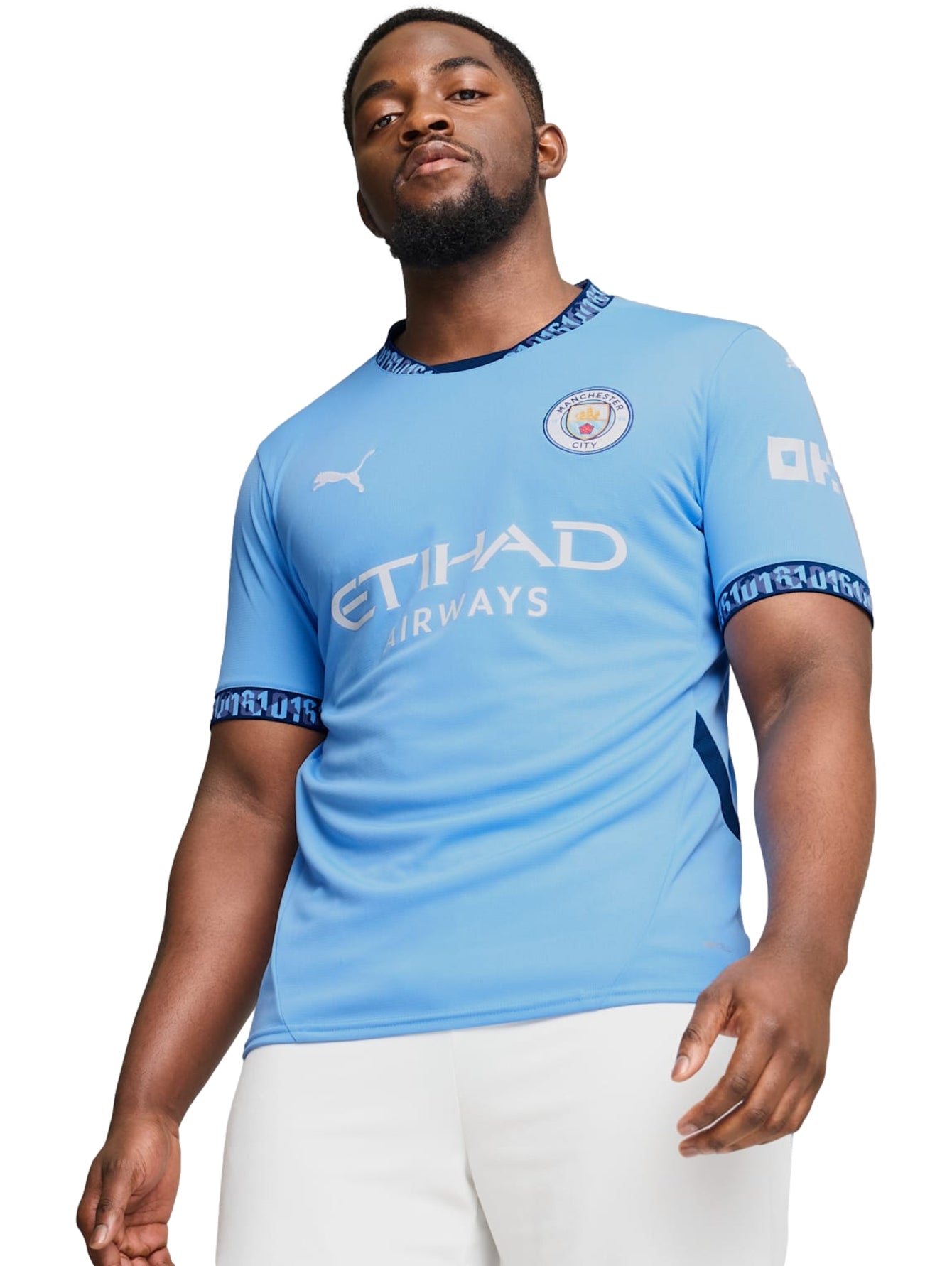 Uniformes Deportivos Puma Jersey Mcfc Home Jersey Replica Team Light Azul 775075 Para Hombre