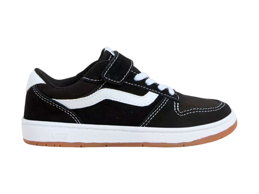 Tenis Vans Ryland Ls V Negro Para Niño Para Niño
