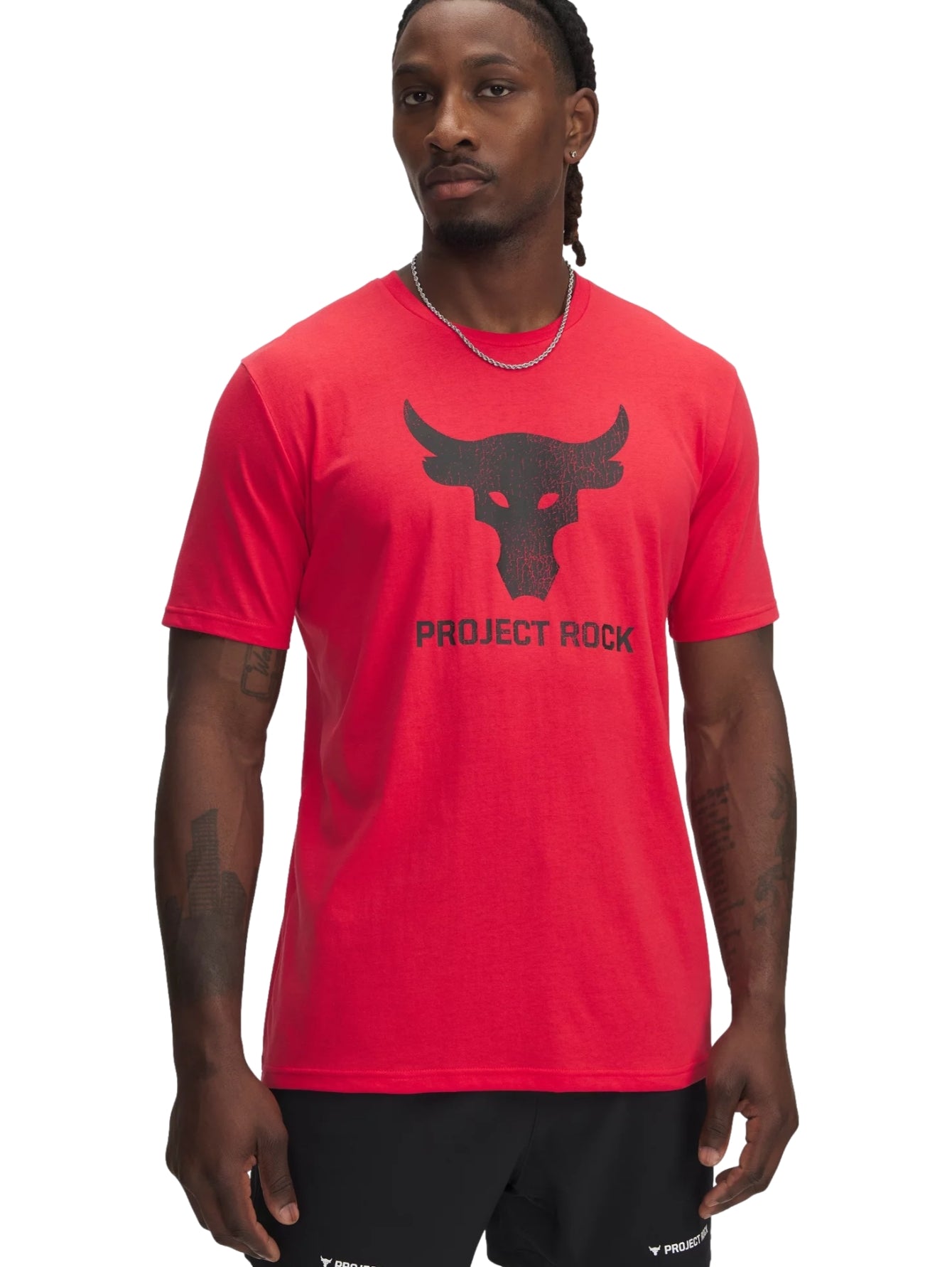 Tops Deportivos Under Armour Playera Pjt Rck Brahma Bull Ss Rojo 383191 Para Hombre