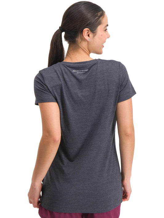 Playera Deportiva Skechers Negro para Mujer