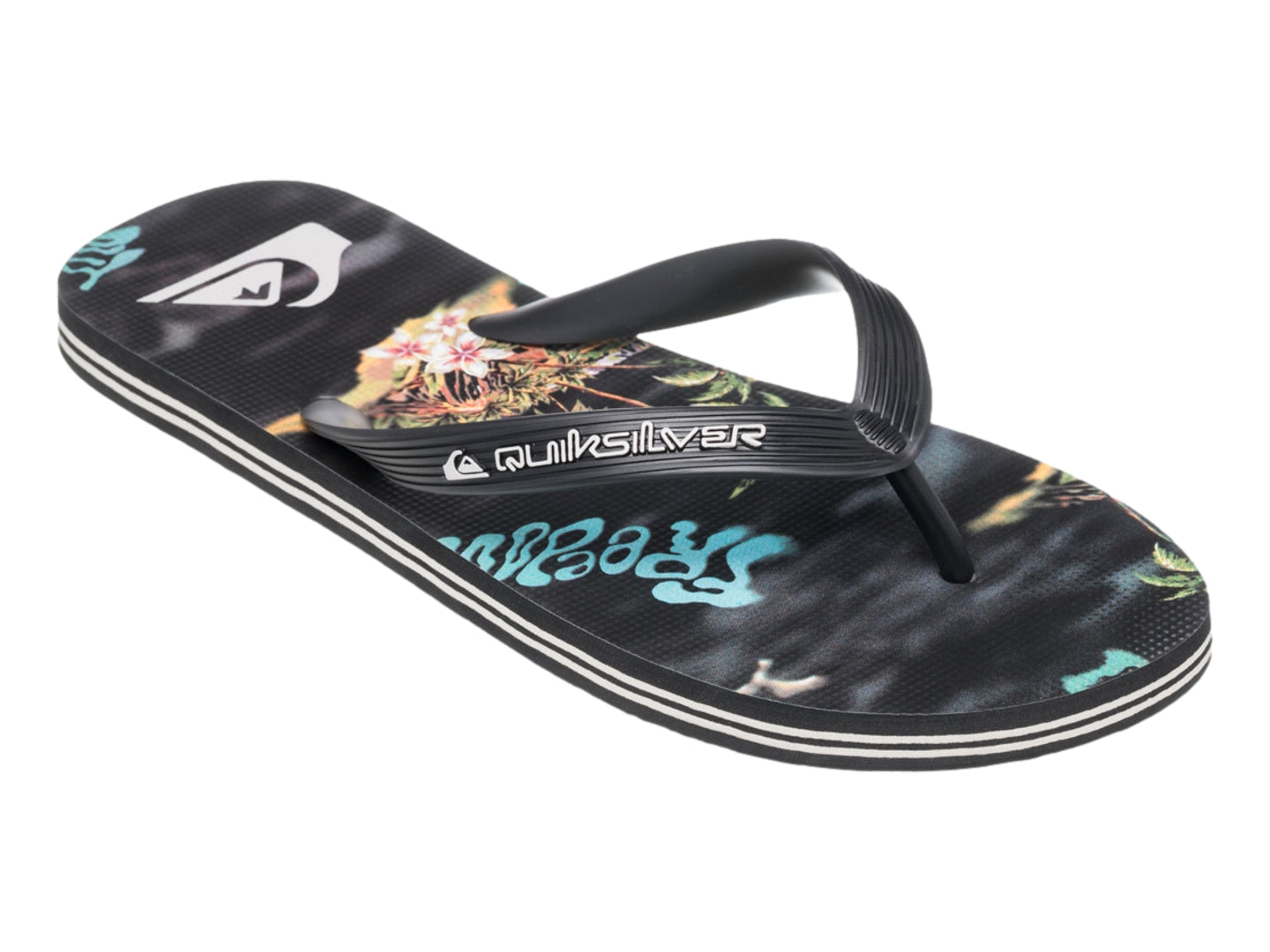 Sandalias Quiksilver Sandalia Molokai Art 25 Negro Para Hombre