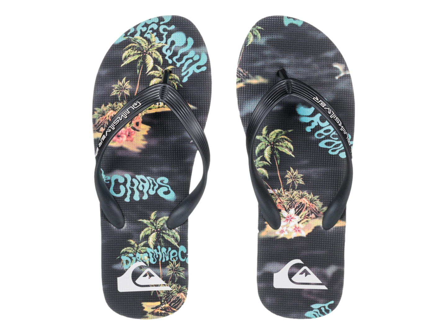 Sandalias Quiksilver Sandalia Molokai Art 25 Negro Para Hombre