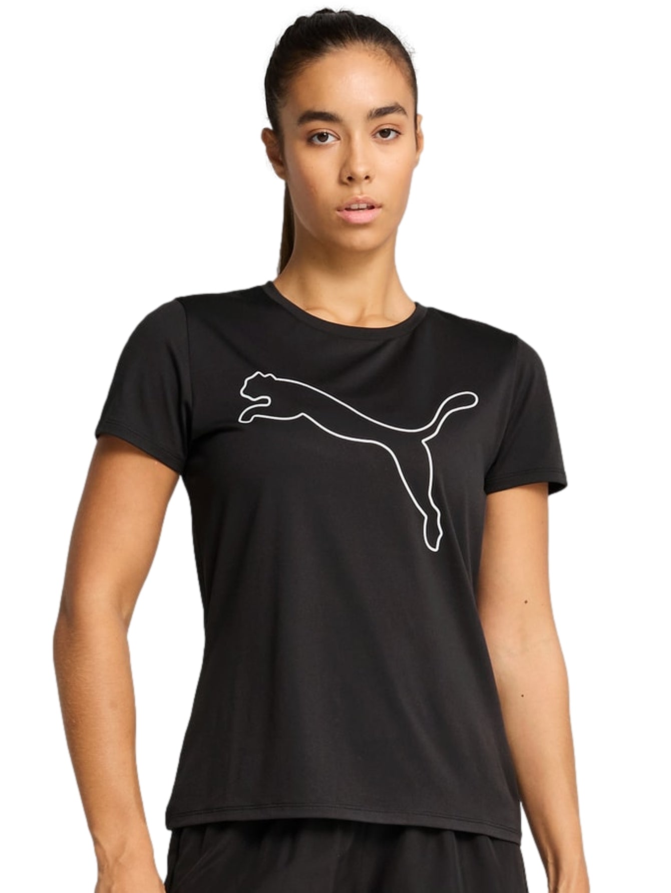 Tops Deportivos Puma Playera W Tad Essential Logo Tee Negro 525892 Para Mujer