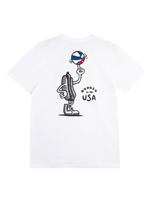 Playera Champion Classic Graphic Blanca para Hombre