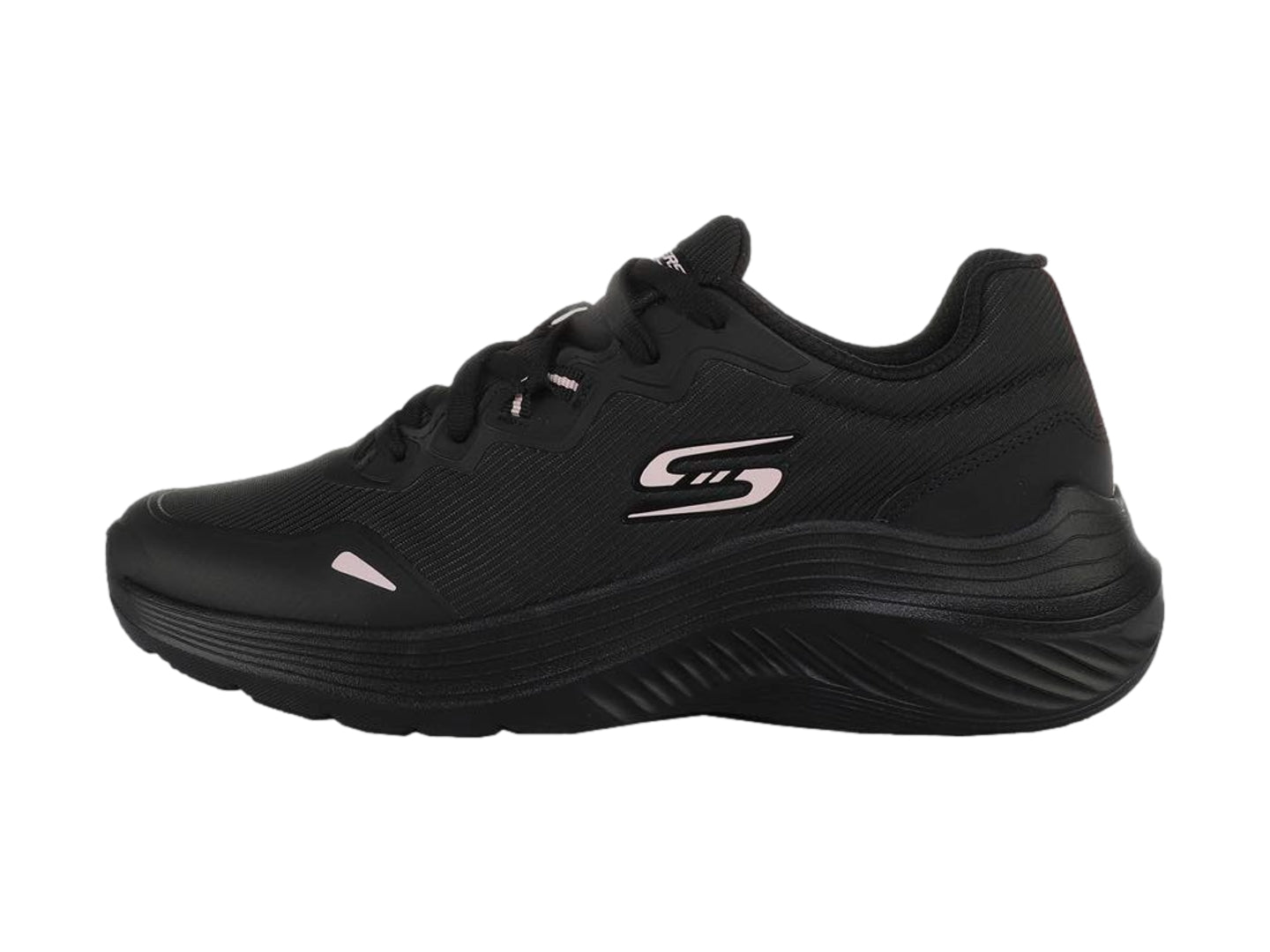 Tenis Skechers Bobs Squad Wave Negro Para Mujer