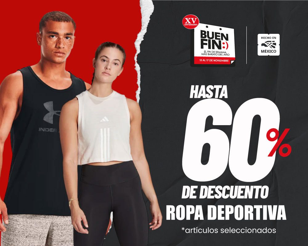 Ropa deportiva hasta 60% OFF