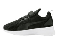 Tenis PUMA Flyer Runner V Negro con Blanco para Niño