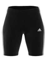 Short Adidas 3 Franjas Negro y Blanco para Mujer