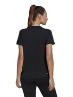 Playera Adidas Negro con Blanco para Mujer