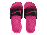 Sandalias Nike Kawa Slide Negro y Rosa para Niña