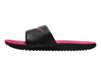 Sandalias Nike Kawa Slide Negro y Rosa para Niña