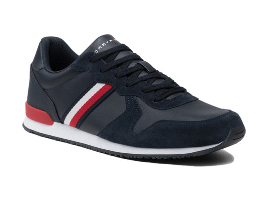 Tenis Tommy Hilfiger Iconic Leather Runner Para Para Hombre