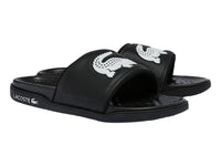 Sandalias Lacoste Croco Slide Negro para Hombre