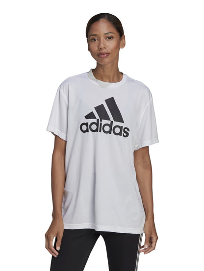 Tops Deportivos Camiseta Adidas Playera W Bl Boyf T He6741 Para Mujer