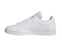 Tenis Adidas Advantage Base Blanco y Naranja para Mujer