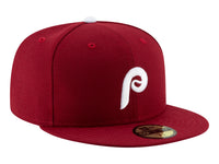 Gorra New Era Philadelphia Phillies Rojo Oscuro para Hombre