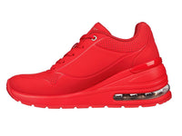 Tenis Skechers Million Air Rojo para Mujer