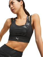 Tops Cortos Puma Nova Shine Mid Impact Eversculpt Bra 523086 Para Mujer