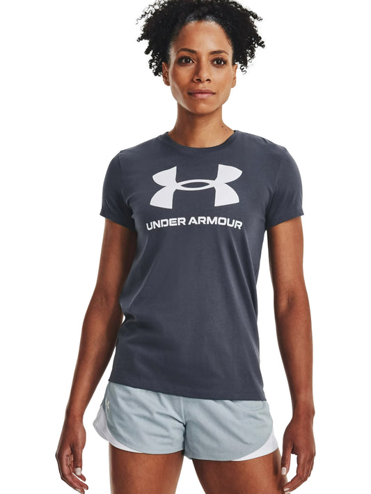 Tops Deportivos Camiseta Under Armour Playera Sportstyle Logo Ss 356305 Para Mujer