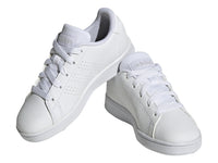 Tenis Adidas Advantage Blanco y Gris para Niño