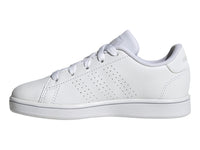 Tenis Adidas Advantage Blanco y Gris para Niño