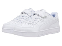 Tenis Puma Caven 2.0 Blanco y Plata para Niño