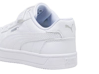 Tenis Puma Caven 2.0 Blanco y Plata para Niño