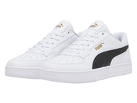 Tenis PUMA Caven 2.0 Blanco con Negro y Dorado para Hombre