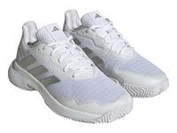 Tenis Adidas Courtjam Control Blanco y Plata para Mujer
