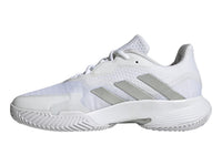 Tenis Adidas Courtjam Control Blanco y Plata para Mujer