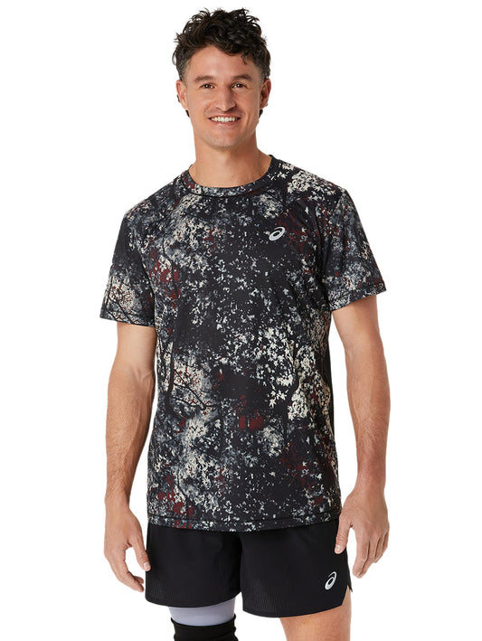 Tops Deportivos Asics Playera All Over Print Ss Top 11C885 Para Hombre