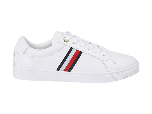 Tenis Tommy Hilfiger Hilifger Essential Stripe Court Sneaker Para Mujer