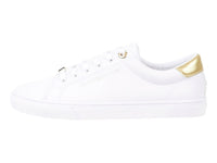 Tenis Tommy Hilfiger Court Sneaker Blanco y Dorado para Mujer