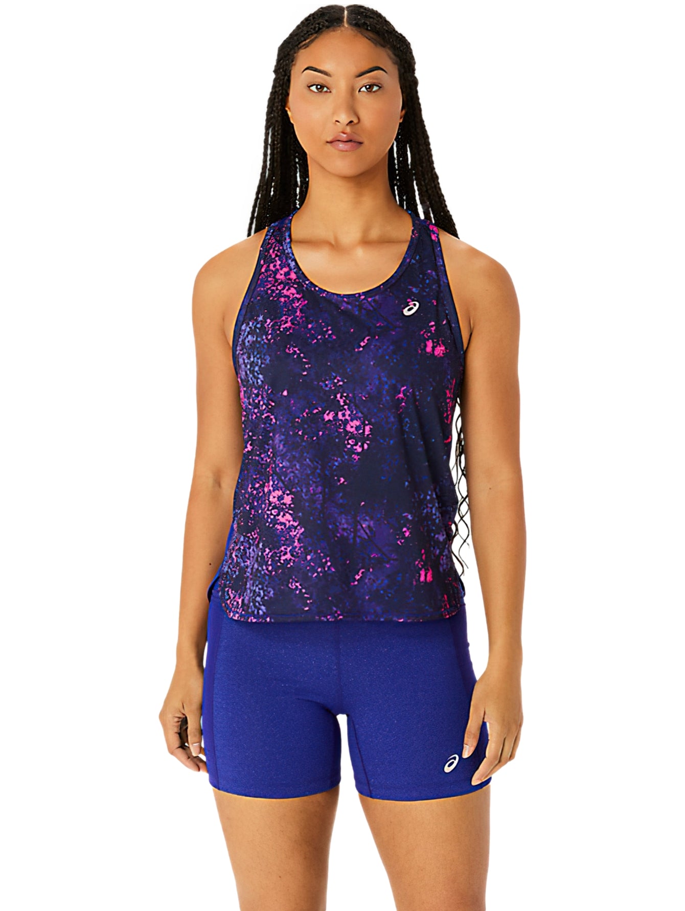 Tops Deportivos Asics Playera All Over Print Tank 12C866 Para Mujer