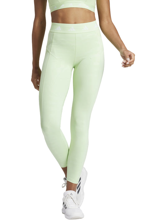 Leggings Adidas Techfit Printed 7/8 Verde Ir5643 Para Mujer