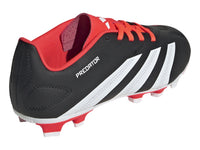 Tenis de Fútbol Adidas Predator Club Negro y Rojo para Niño