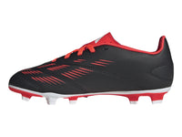 Tenis de Fútbol Adidas Predator Club Negro y Rojo para Niño