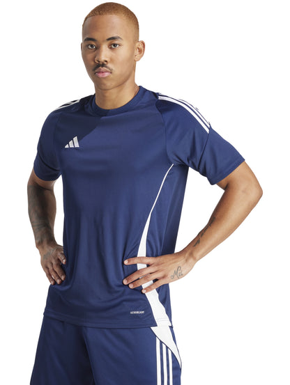 Camisetas De Manga Corta Adidas Playera Tiro 24 Jersey Marino Is1018 Para Hombre