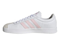 Tenis Adidas VL Court Base Blanco y Rosa para Mujer